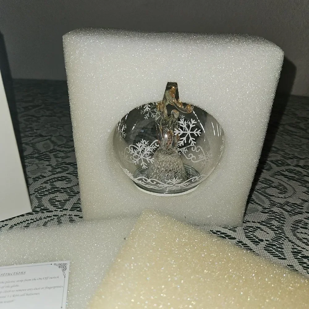 Vintage Soreele LED Lighted Glass Raindeer Globe
